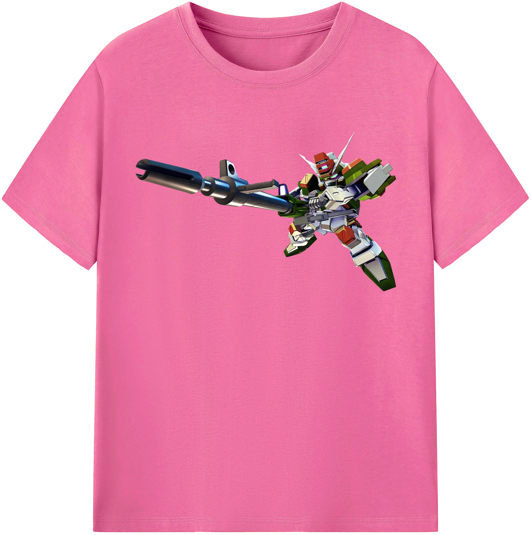 （画像用） 機動戦士ガンダム Mobile Suit Gundam レディースカジュアルプリントTシャツ（綿100％）